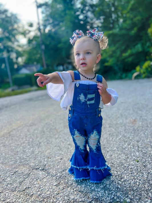 Bell bottom overalls: Baby, Toddler. & Child